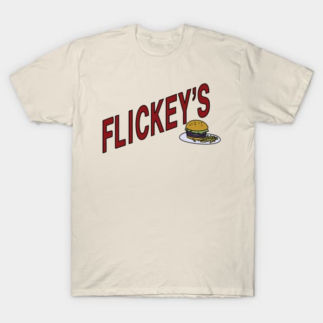 Flickey's Burger T-Shirt by saintpetty